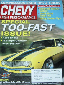 CHEVY HIGH PERFORMANCE 2000 NOV - MOUSE HEADS TESTED